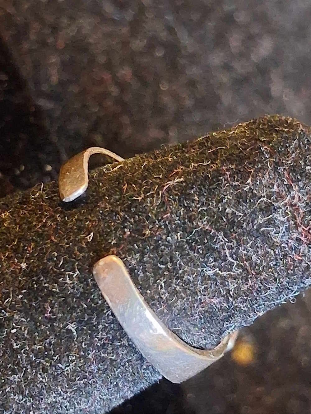Sterling Silver Flower Ring with Clear Crystal Center Size 4 Adjustable - Picture 2 of 7